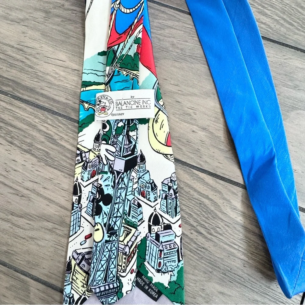 Vintage Disney Balancine Inc Tie Works 100% Silk tie